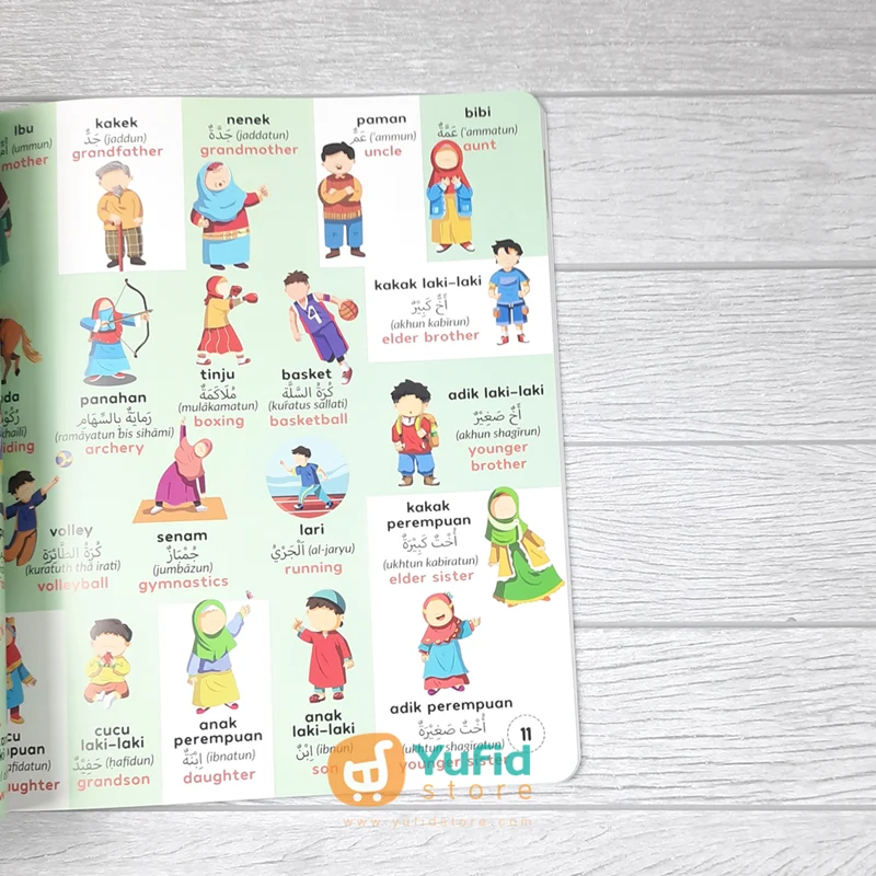 BUKU MY FIRST 500 ENGLISH AND ARABIC WORDS 3 BAHASA (MAALIK KIDS) - Image 8