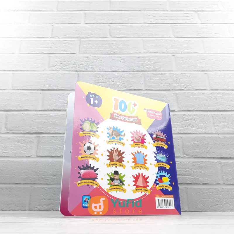 BUKU MY FIRST WORDS 100+ KATA PERTAMAKU - INDONESIA INGGRIS (ARAFAH KIDS) - Image 2