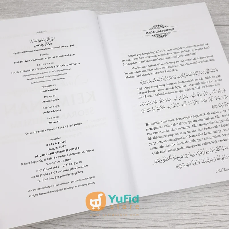 Buku Naik Turunnya Keimanan Seorang Muslim (Griya Ilmu) - Image 3