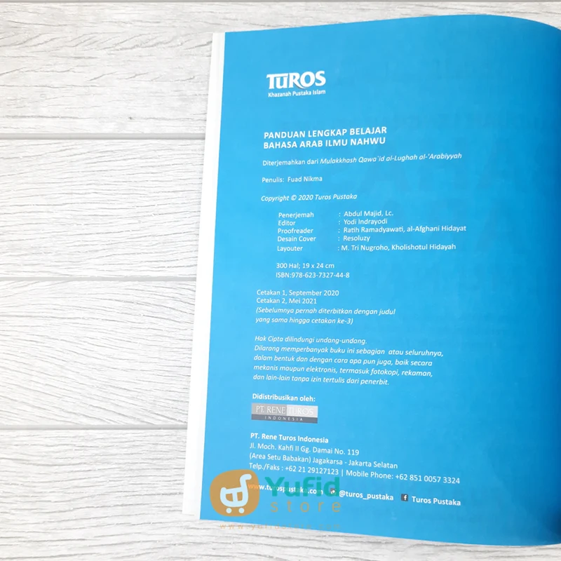 BUKU PANDUAN LENGKAP BELAJAR BAHASA ARAB ILMU NAHWU (TUROS) - Image 3