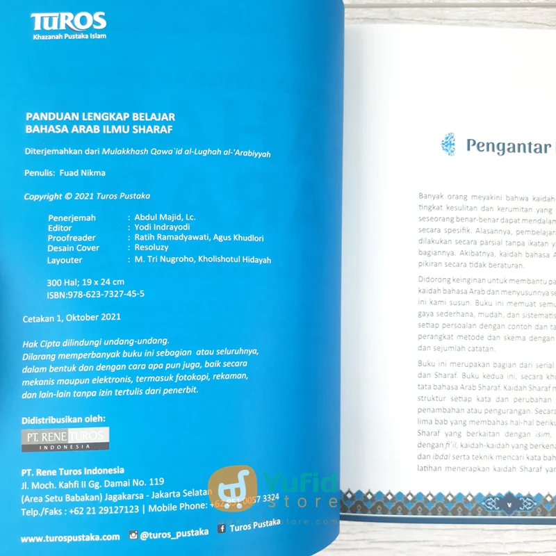 BUKU PANDUAN LENGKAP BELAJAR BAHASA ARAB ILMU SHOROF (TUROS) - Image 3