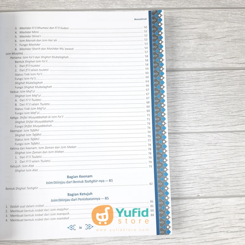 BUKU PANDUAN LENGKAP BELAJAR BAHASA ARAB ILMU SHOROF (TUROS) - Image 5