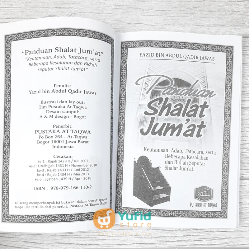 BUKU PANDUAN SHALAT JUMAT (PUSTAKA AT-TAQWA) - Image 3