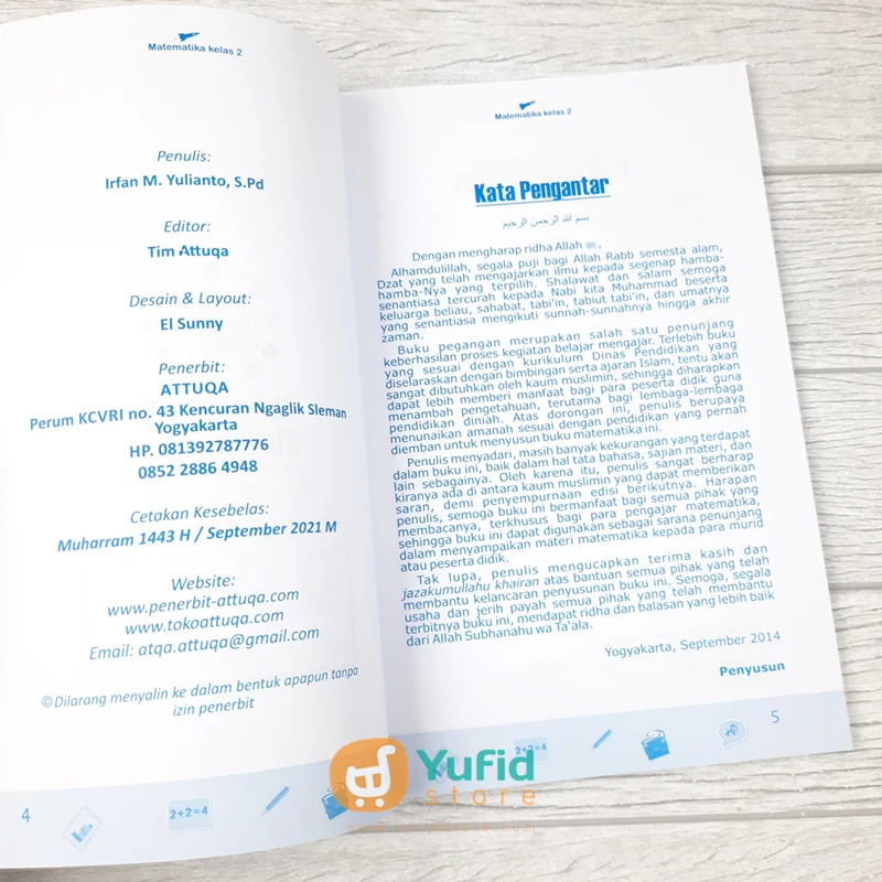 BUKU PELAJARAN 2 MATEMATIKA UNTUK TINGKAT DASAR (ATTUQA) - Image 3