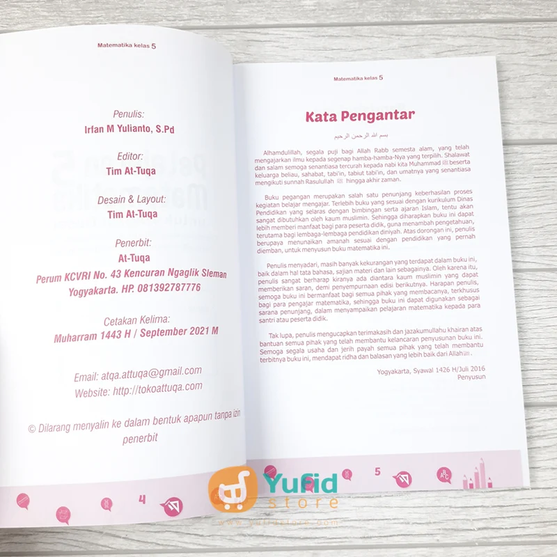 BUKU PELAJARAN 5 MATEMATIKA UNTUK TINGKAT DASAR (ATTUQA) - Image 3