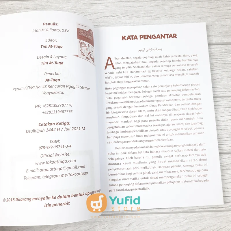 BUKU PELAJARAN 6 MATEMATIKA UNTUK TINGKAT DASAR (ATTUQA) - Image 3