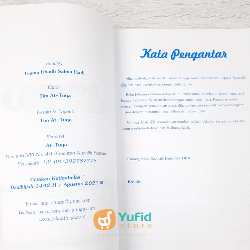 BUKU PELAJARAN BAHASA INDONESIA UNTUK TINGKAT DASAR 1 (ATTUQA) - Image 3