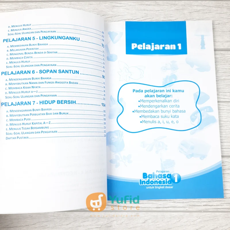 BUKU PELAJARAN BAHASA INDONESIA UNTUK TINGKAT DASAR 1 (ATTUQA) - Image 4