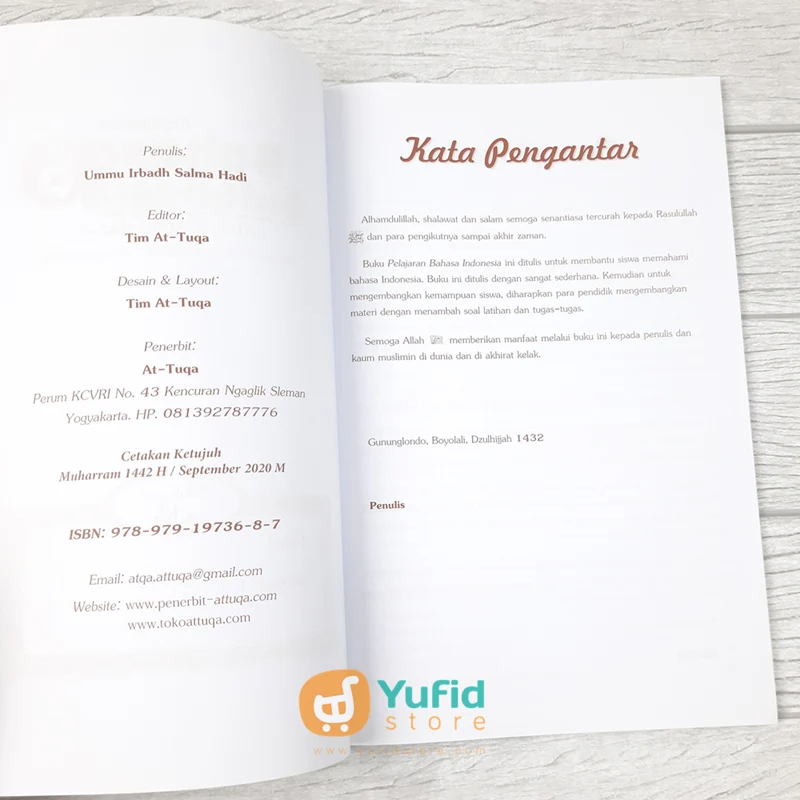 BUKU PELAJARAN BAHASA INDONESIA UNTUK TINGKAT DASAR 6 (Attuqa) - Image 3