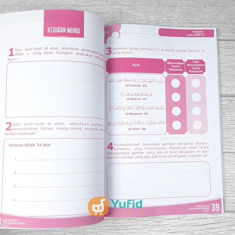 BUKU PENDIDIKAN TAUHID UNTUK MADRASAH IBTIDAIYAH KELAS 4 (ATTUQA) - Image 8