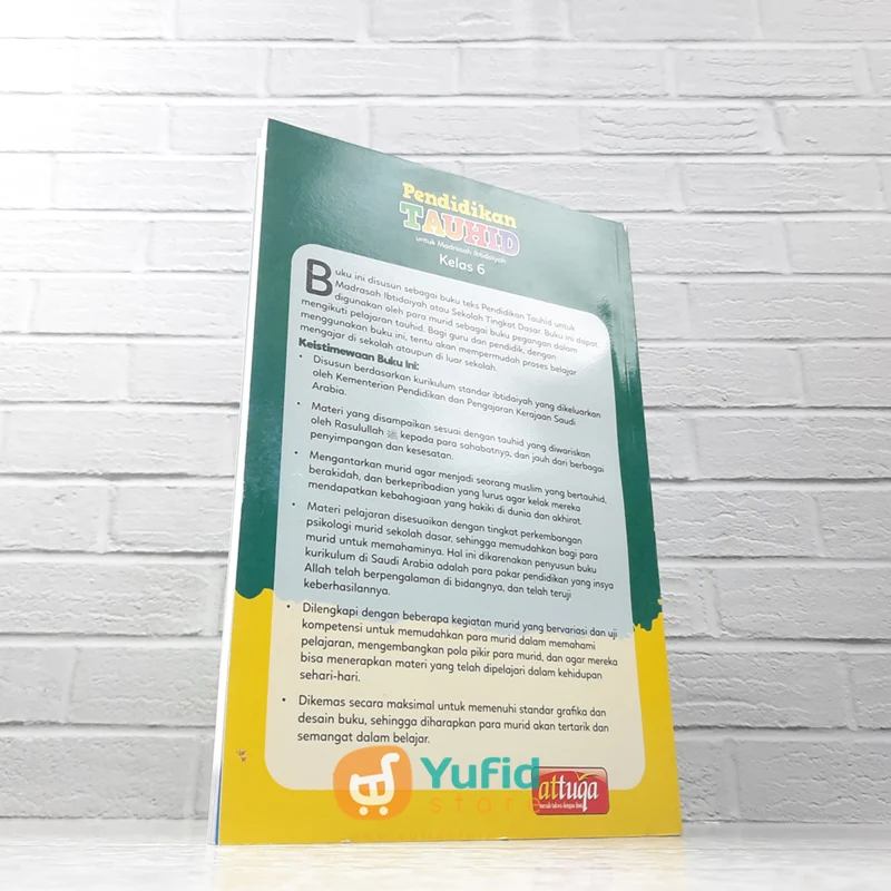 BUKU PENDIDIKAN TAUHID UNTUK MADRASAH IBTIDAIYAH KELAS 6 (ATTUQA) - Image 2