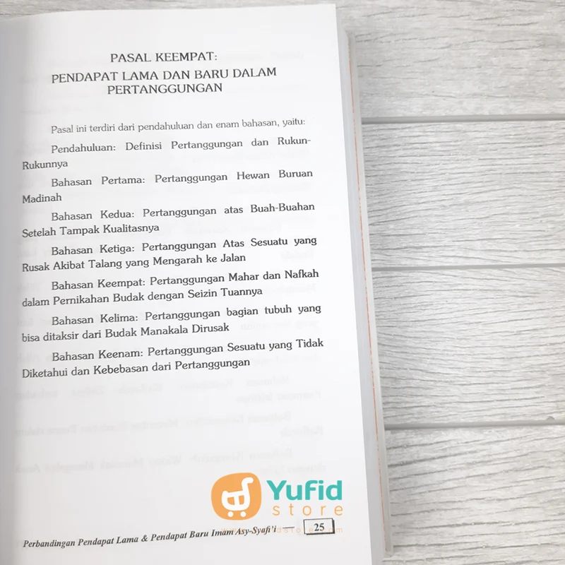 Buku Perbandingan Pendapat Lama dan Pendapat Baru Imam Asy-Syafii (Pustaka Azzam) - Image 8