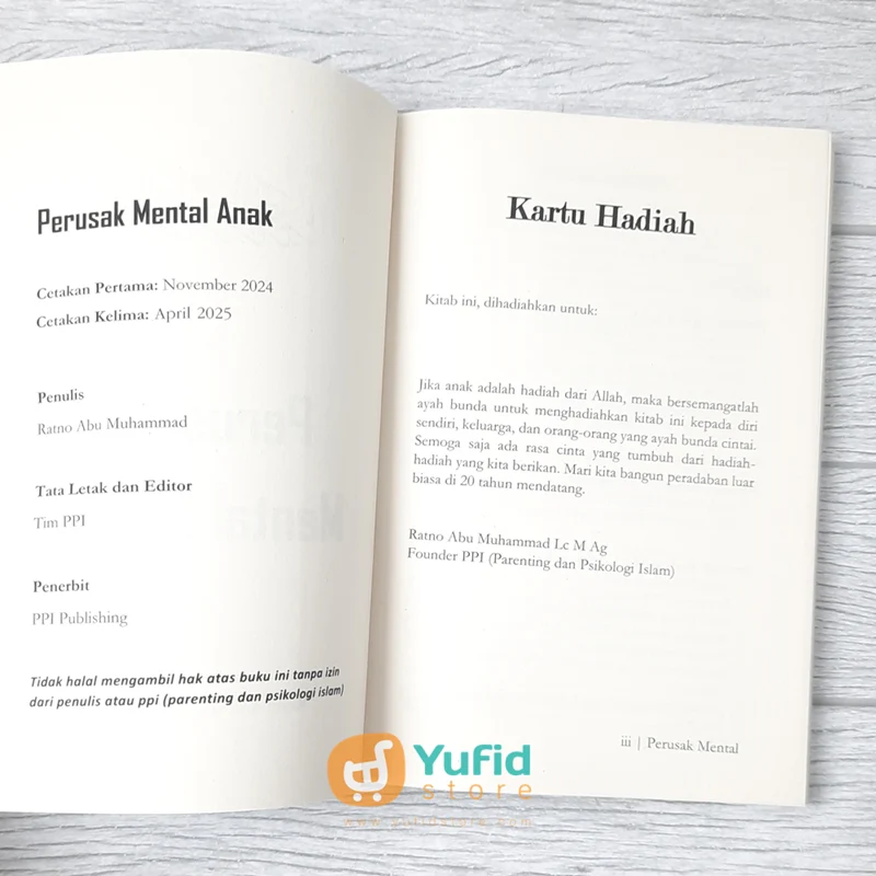 BUKU PERUSAK MENTAL ANAK - 12 TINDAKAN YANG MERUSAK MENTAL ANAK (PPI PUBLISHING) - Image 3