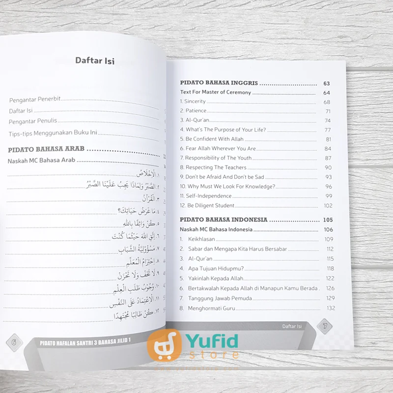 BUKU PIDATO HAFALAN SANTRI 3 BAHASA JILID 1 (PUSTAKA ARAFAH) - Image 4