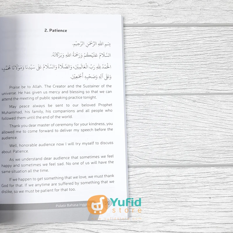 BUKU PIDATO HAFALAN SANTRI 3 BAHASA JILID 1 (PUSTAKA ARAFAH) - Image 7