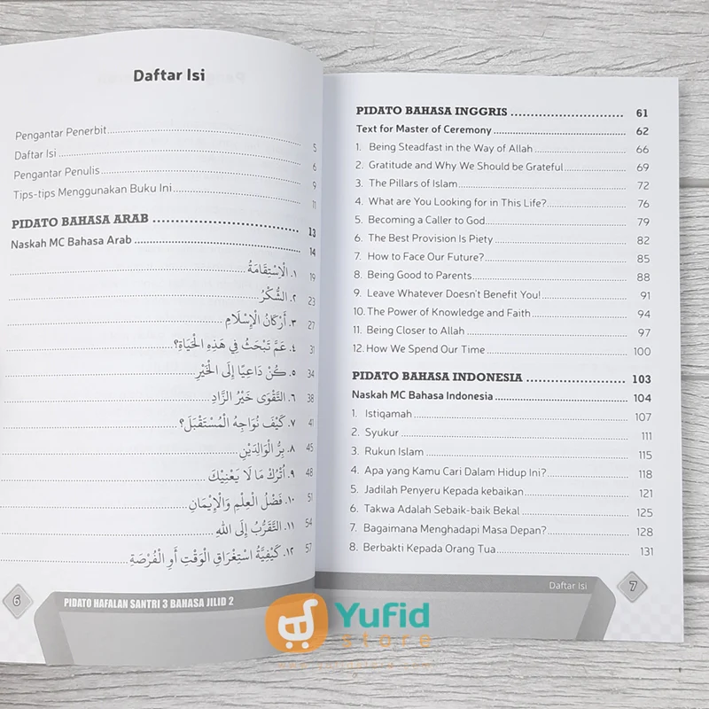 BUKU PIDATO HAFALAN SANTRI 3 BAHASA JILID 2 (PUSTAKA ARAFAH) - Image 4
