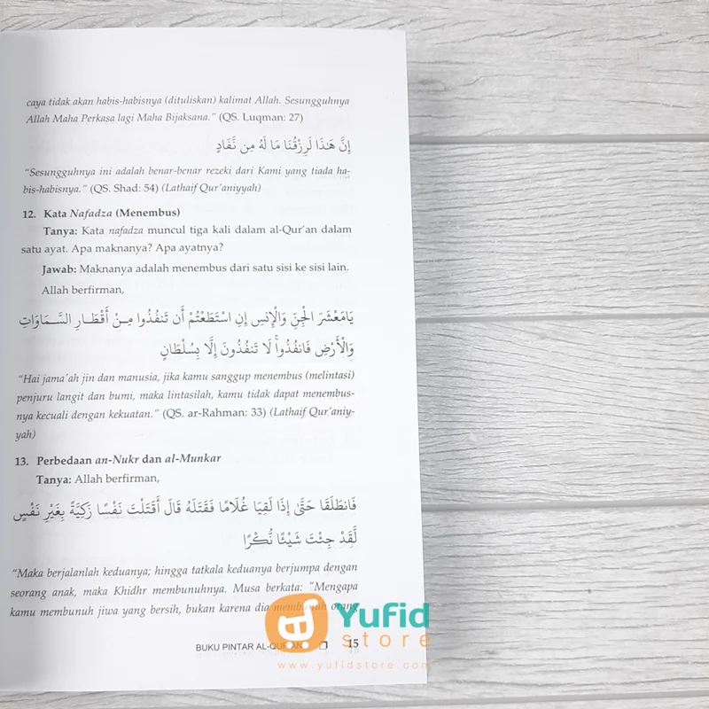 BUKU PINTAR AL-QURAN 1000 TANYA JAWAB DALAM QURANUL KARIM (PUSTAKA HATI) - Image 7