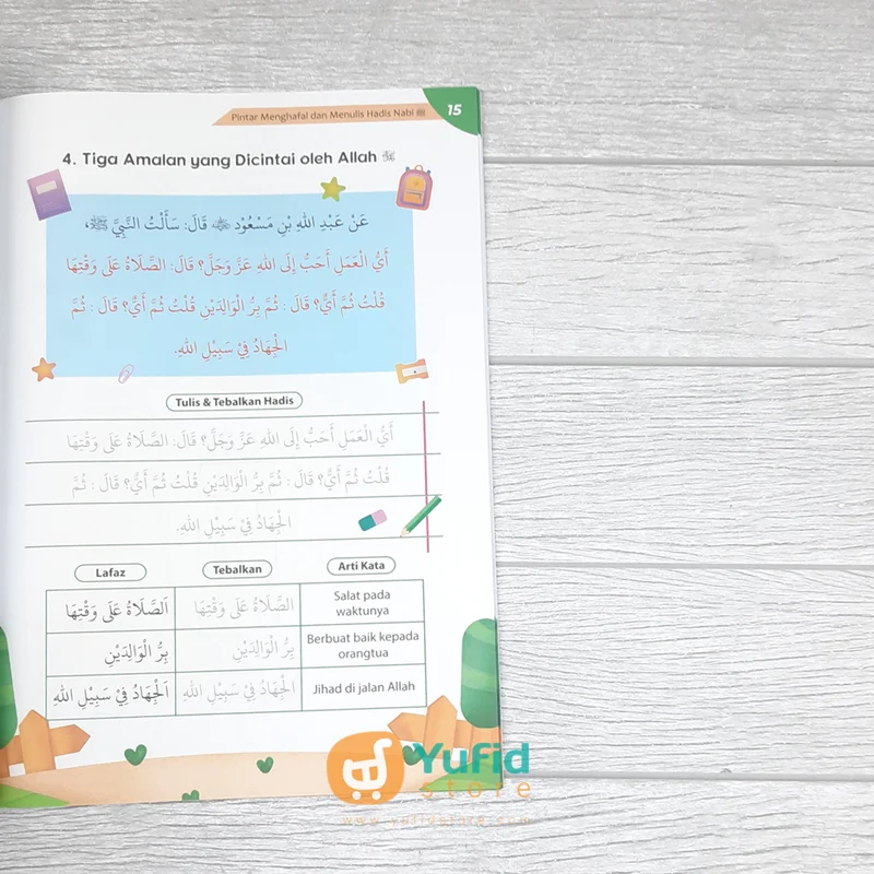 BUKU PINTAR MENGHAFAL DAN MENULIS HADIS NABI (ELBA KIDS) - Image 7