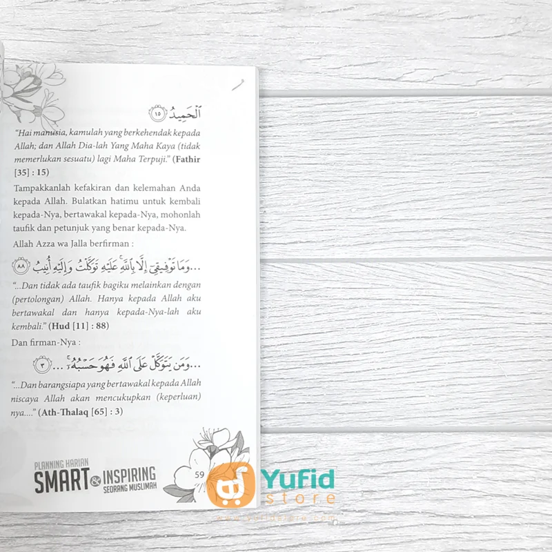 BUKU PLANNING HARIAN SMART DAN INSPIRING SEORANG MUSLIMAH (AS-SALAM) - Image 8