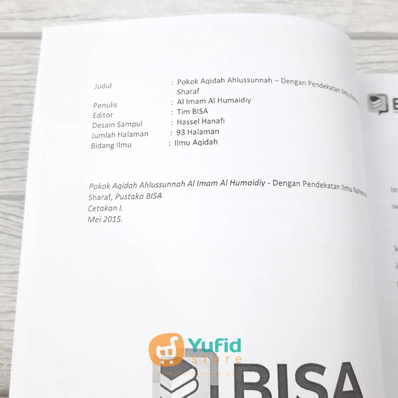 BUKU POKOK AQIDAH AHLUSSUNNAH IMAM AL-HUMAIDI (BISA) - Image 3