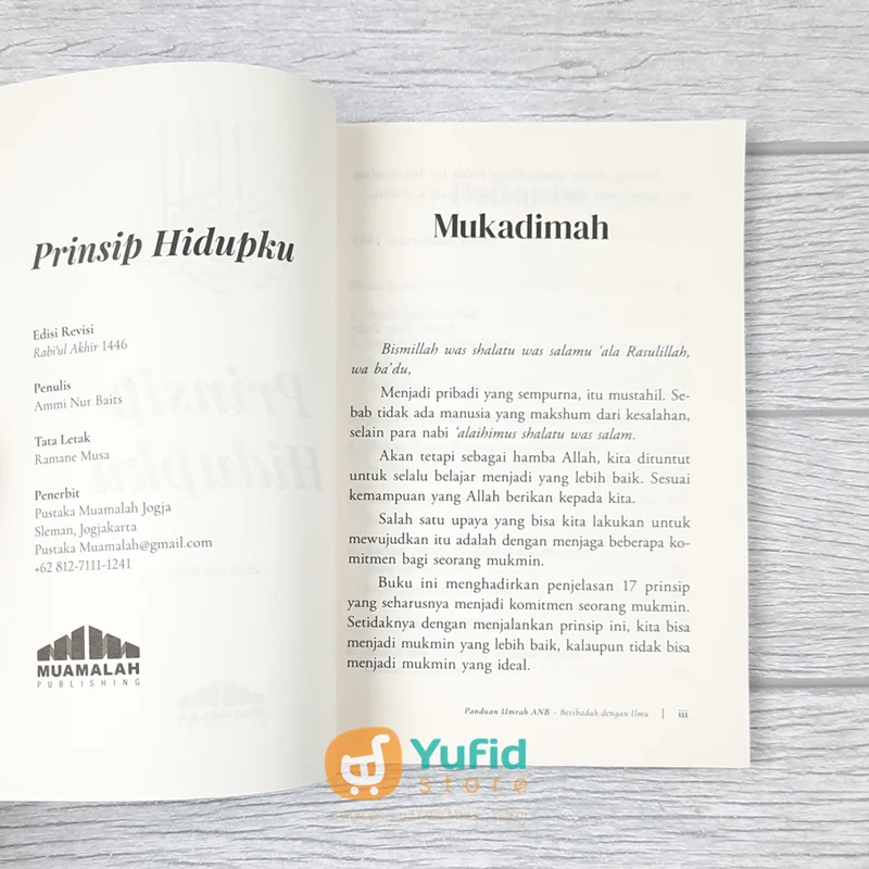 BUKU PRINSIP HIDUPKU KUMPULAN NASIHAT SEBAGAI BEKAL UNTUK ROHANI SEHAT (MUAMALAH PUBLISHING) - Image 3