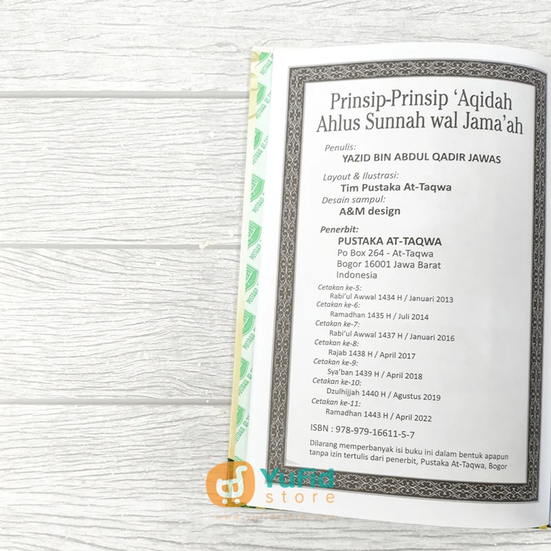 BUKU PRINSIP-PRINSIP AQIDAH AHLUS SUNNAH WAL JAMAAH (PUSTAKA AT TAQWA) - Image 3