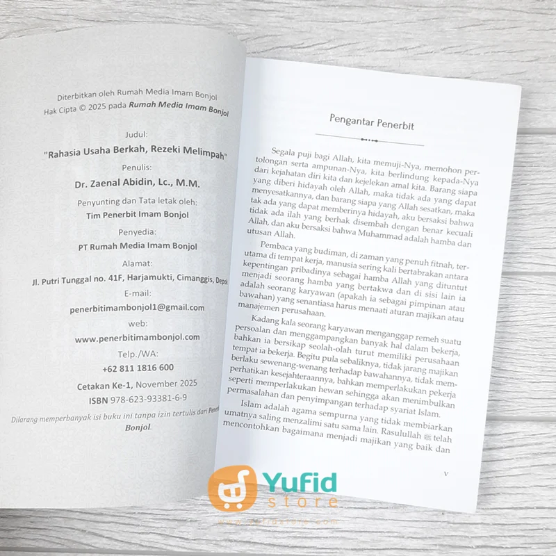 BUKU RAHASIA USAHA BERKAH REZEKI MELIMPAH (PUSTAKA IMAM BONJOL) - Image 3
