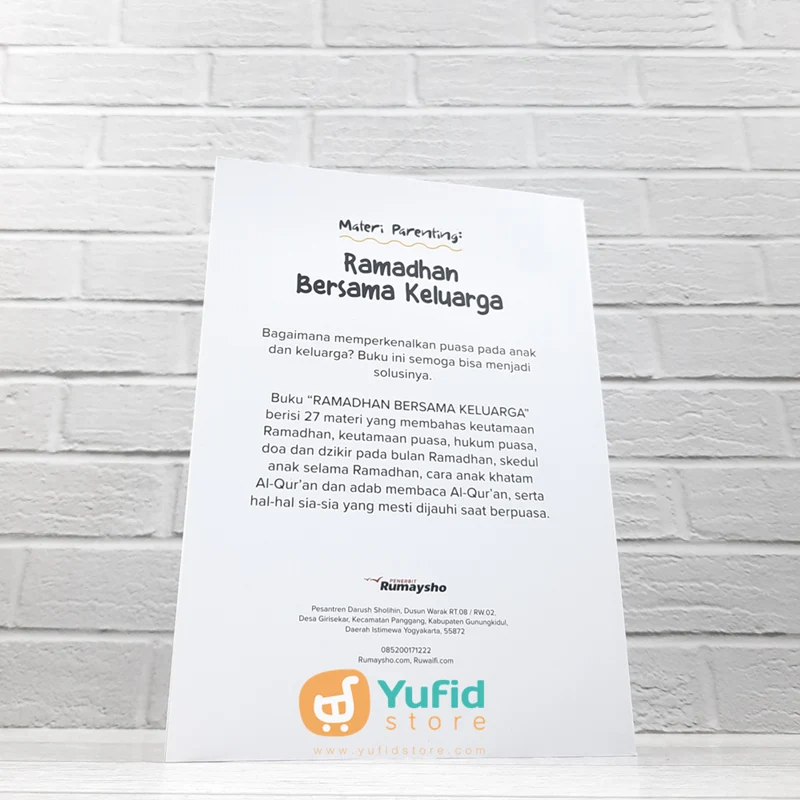 BUKU RAMADHAN BERSAMA KELUARGA (RUMAYSHO) - Image 2