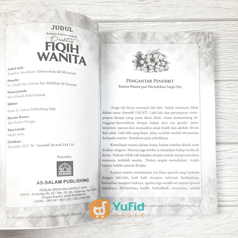 BUKU RAMBU-RAMBU SYARIAT PRAKTIS FIQIH WANITA (AS-SALAM PUBLISHING) - Image 3
