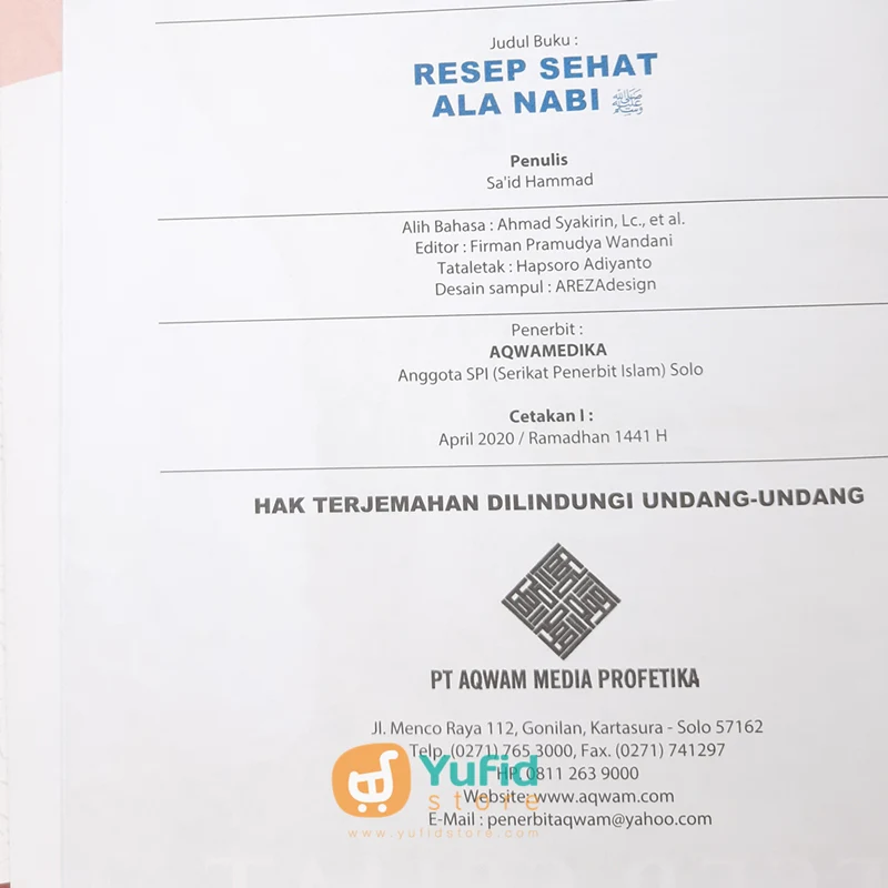 Buku Resep Sehat Ala Nabi (Aqwam) - Image 4