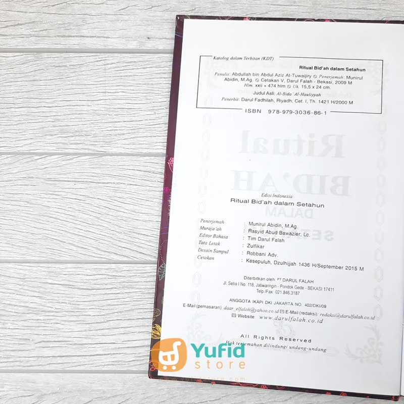 BUKU RITUAL BID’AH DALAM SETAHUN (DARUL FALAH) - Image 8