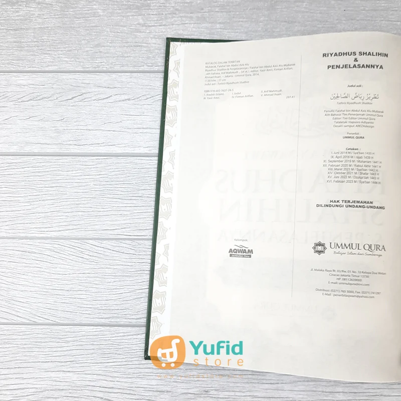 BUKU RIYADHUS SHALIHIN DAN PENJELASANNYA EDISI LENGKAP (UMMUL QURA) - Image 3