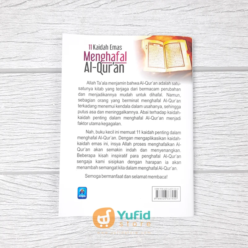BUKU SAKU 11 KAIDAH EMAS MENGHAFAL AL QURAN (PUSTAKA ARAFAH) - Image 2
