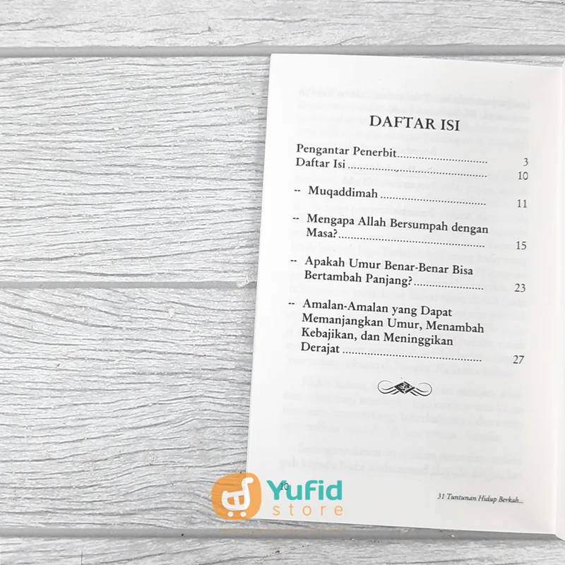 BUKU SAKU 31 TUNTUNAN HIDUP BERKAH DAN PANJANG UMUR ALA NABI (PUSTAKA IBNU UMAR) - Image 4