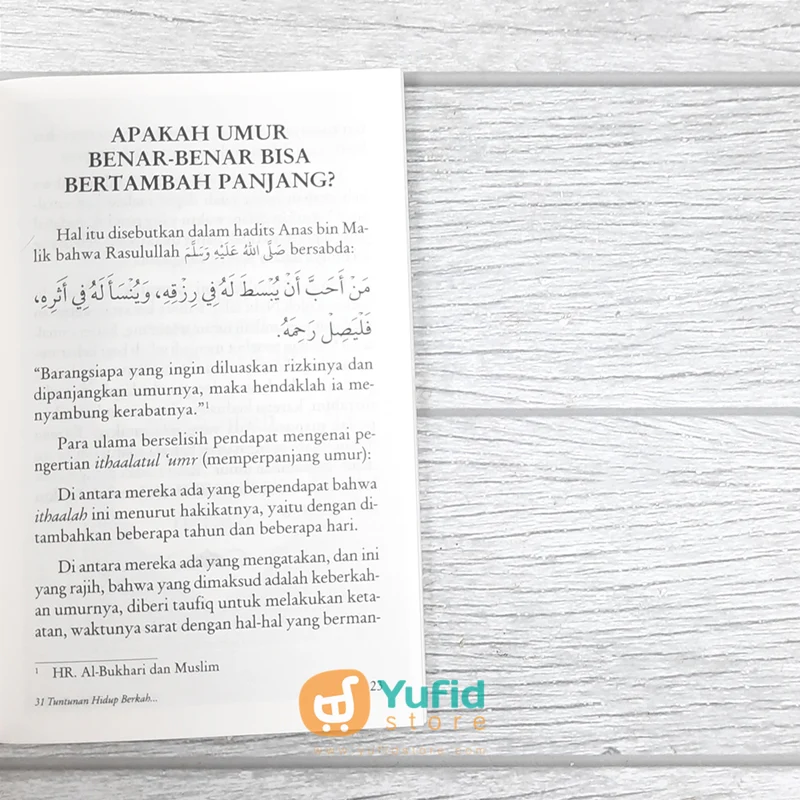 BUKU SAKU 31 TUNTUNAN HIDUP BERKAH DAN PANJANG UMUR ALA NABI (PUSTAKA IBNU UMAR) - Image 6