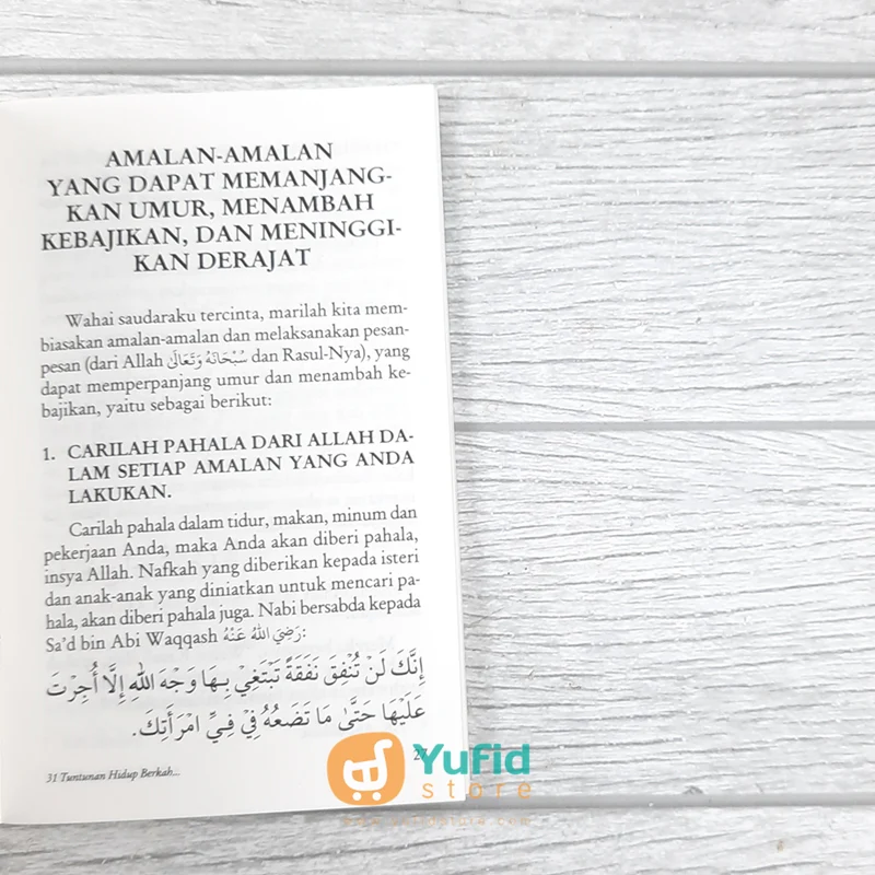 BUKU SAKU 31 TUNTUNAN HIDUP BERKAH DAN PANJANG UMUR ALA NABI (PUSTAKA IBNU UMAR) - Image 7