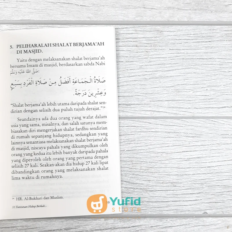 BUKU SAKU 31 TUNTUNAN HIDUP BERKAH DAN PANJANG UMUR ALA NABI (PUSTAKA IBNU UMAR) - Image 8