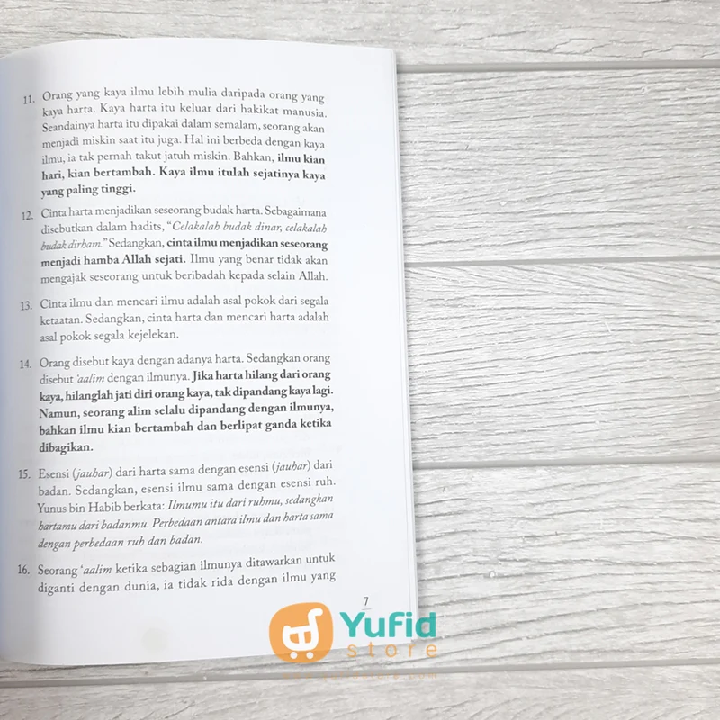 BUKU SAKU 40 ALASAN KENAPA ILMU AGAMA LEBIH BAIK DARIPADA HARTA (RUMAYSHO) - Image 8