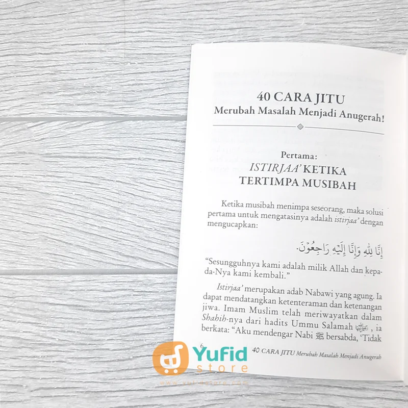 BUKU SAKU 40 CARA JITU MERUBAH MASALAH MENJADI ANUGERAH (PUSTAKA IBNU UMAR) - Image 6