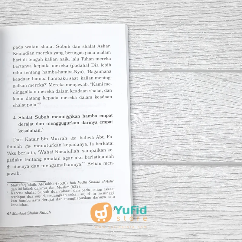 Buku Saku 61 Manfaat Shalat Subuh (Pustaka Al-Inabah) - Image 8