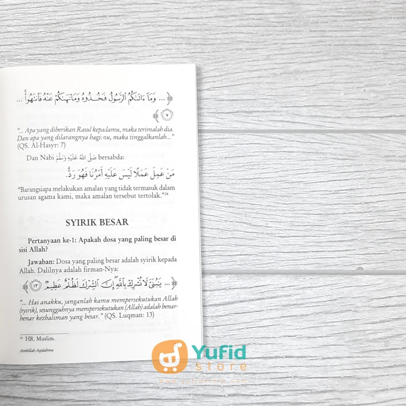 BUKU SAKU AMBILLAH AQIDAHMU (PUSTAKA IBNU UMAR) - Image 8