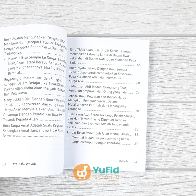 BUKU AYYUHAL WALAD NASIHAT UNTUK PARA PENUNTUT ILMU (PUSTAKA ARAFAH) - Image 5