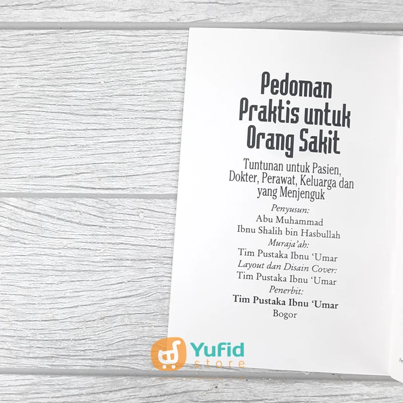 BUKU SAKU BIMBINGAN ROHANI UNTUK ORANG SAKIT (PUSTAKA IBNU UMAR) - Image 3