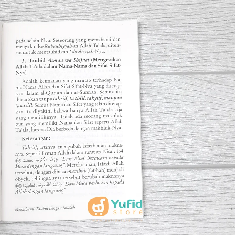 BUKU SAKU CARA PRAKTIS MEMAHAMI TAUHID DENGAN MUDAH (PUSTAKA IBNU UMAR) - Image 5