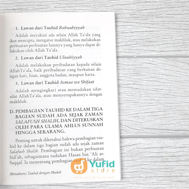 BUKU SAKU CARA PRAKTIS MEMAHAMI TAUHID DENGAN MUDAH (PUSTAKA IBNU UMAR) - Image 7