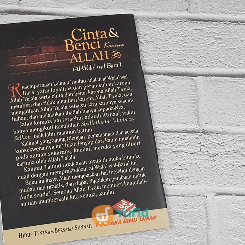 Buku Saku Cinta Dan Benci Karena Allah (Pustaka Ibnu Umar) - Image 2