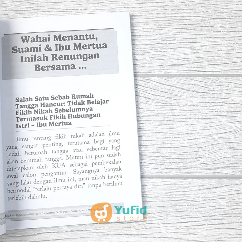 BUKU SAKU FIKIH & PSIKOLOGI - MUAMALAH ISTRI-IBU MERTUA (MUSLIMAFIYAH PUBLISHING) - Image 6