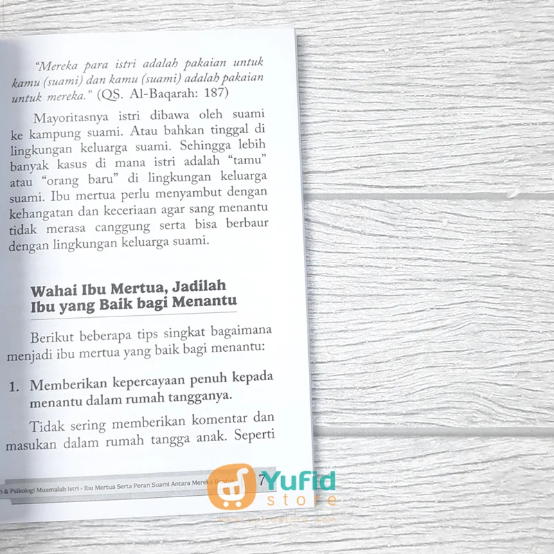 BUKU SAKU FIKIH & PSIKOLOGI - MUAMALAH ISTRI-IBU MERTUA (MUSLIMAFIYAH PUBLISHING) - Image 7