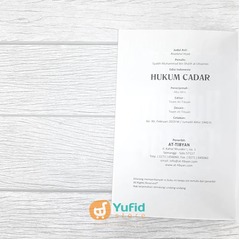 BUKU SAKU HUKUM CADAR (AT-TIBYAN) - Image 4