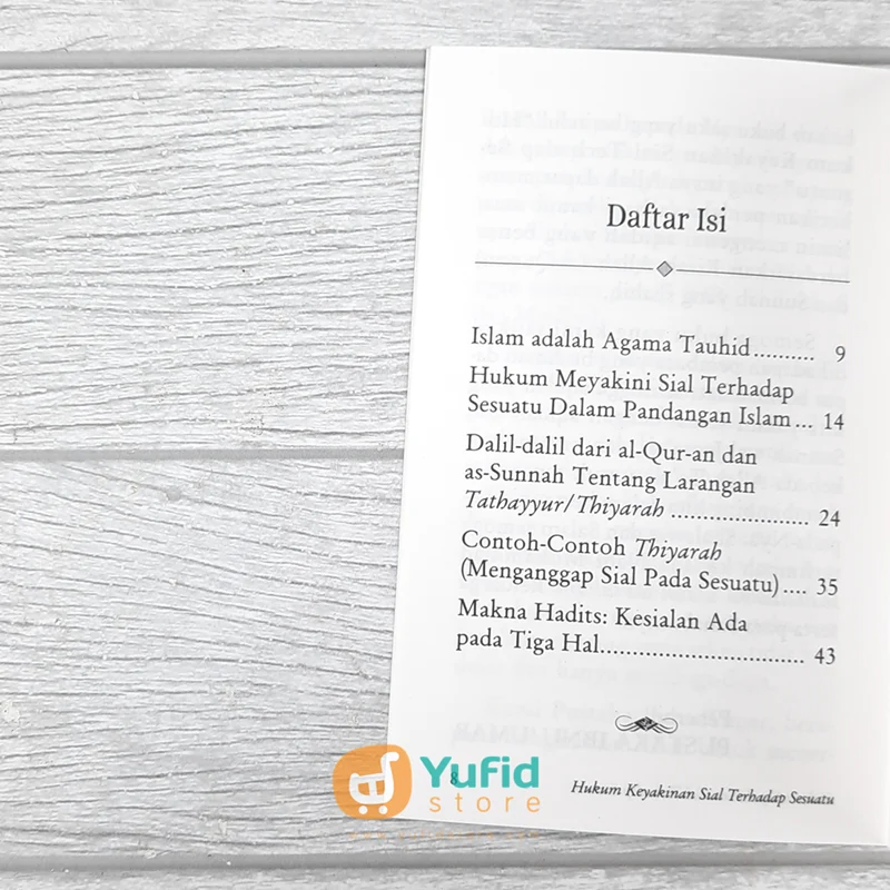 BUKU SAKU HUKUM KEYAKINAN SIAL TERHADAP SESUATU (PUSTAKA IBNU UMAR) - Image 4